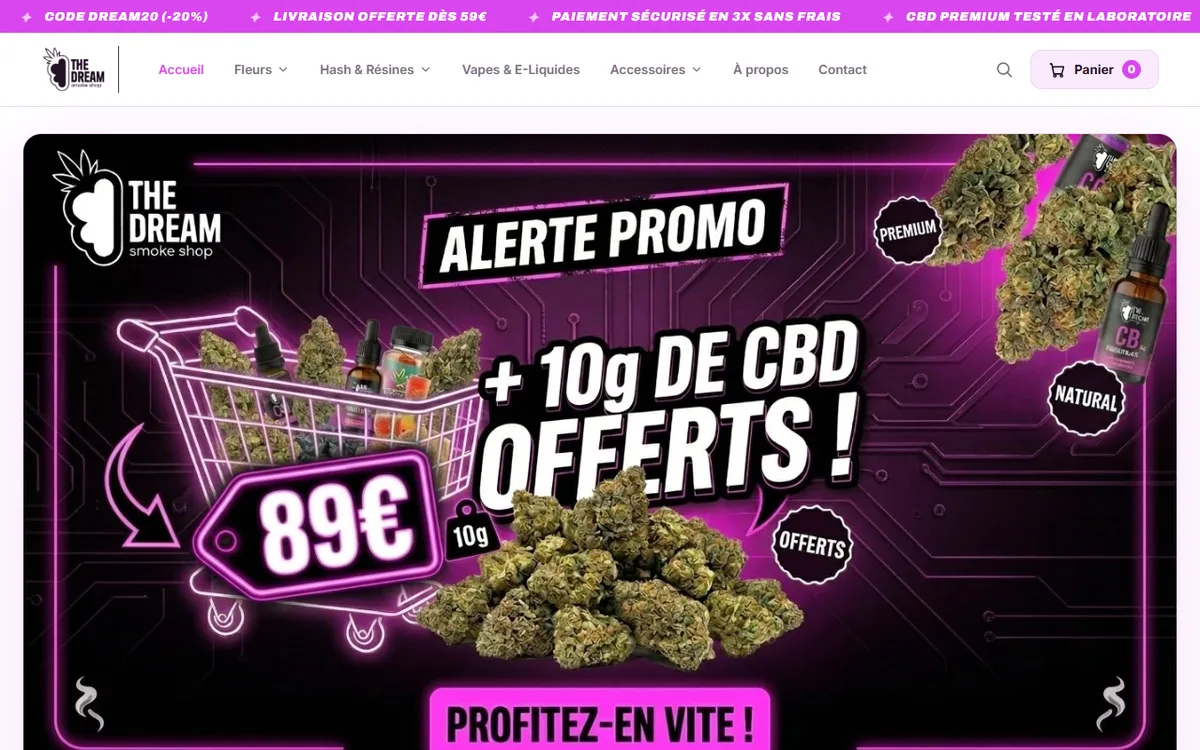 Réalisation web SDR Web – The Dream, agence web Montpellier